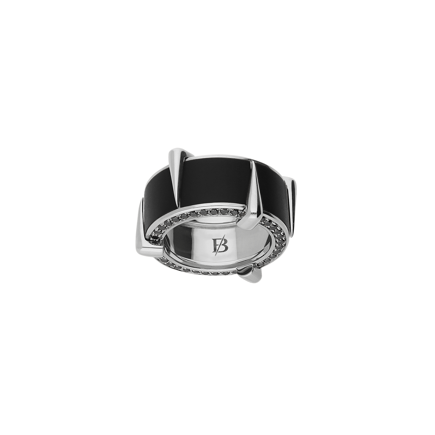 Enclaws Ring F-A10210/BLCN-W