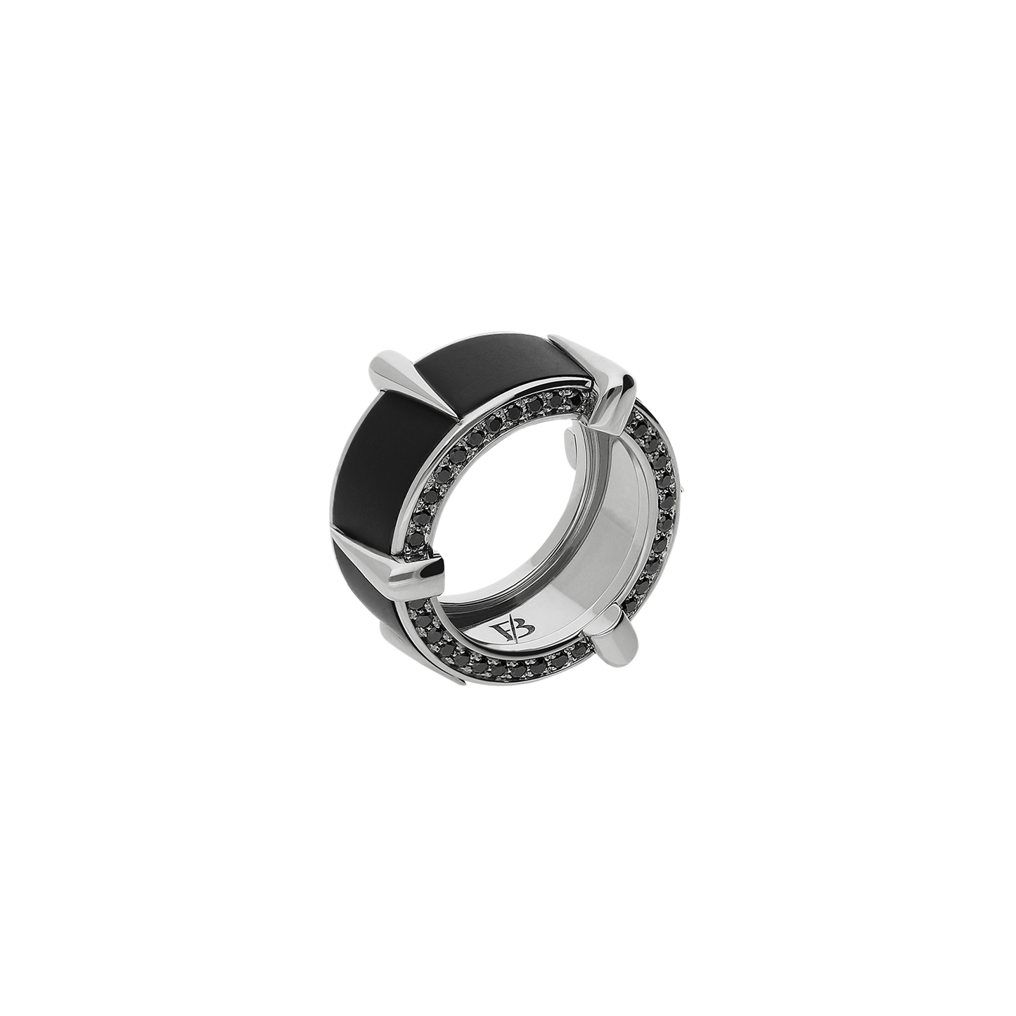 Enclaws Ring F-A10210/BLCN-W