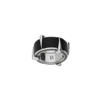 Enclaws Ring F-A10210/BLCN-W
