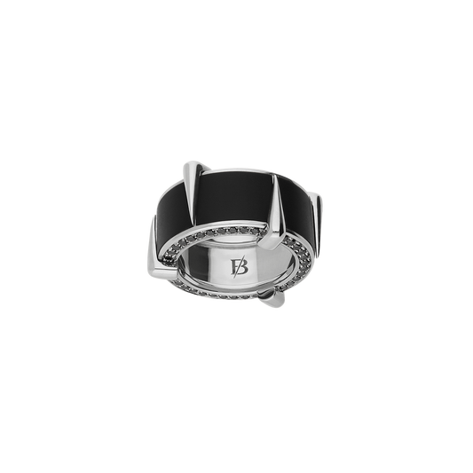 Enclaws Ring F-A10210/BLCN-W