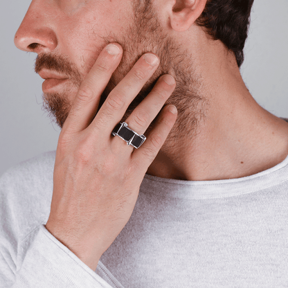 Enclaws Ring F-A10210/BLCN-W
